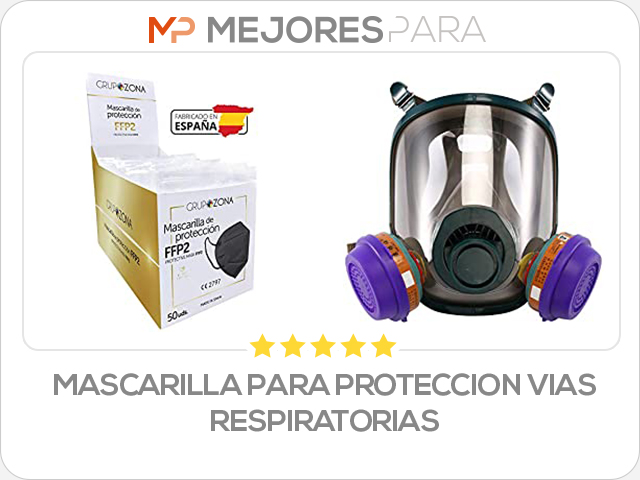 mascarilla para proteccion vias respiratorias