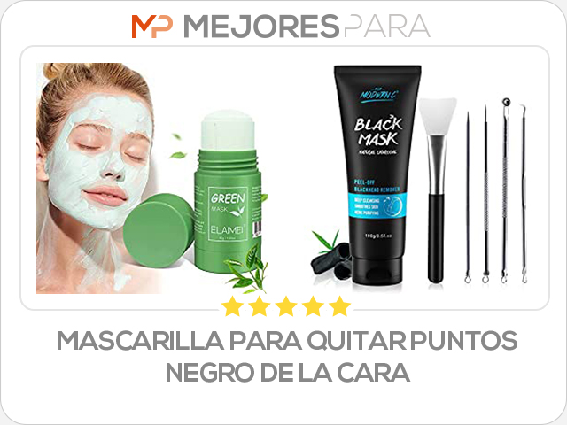 mascarilla para quitar puntos negro de la cara