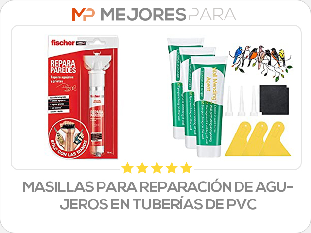 masillas para reparación de agujeros en tuberías de pvc