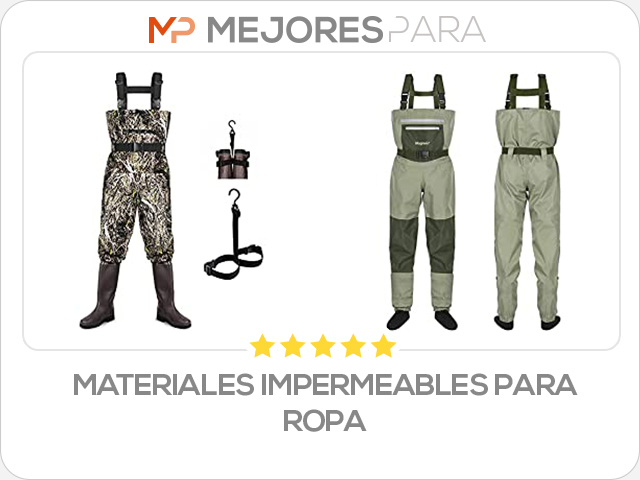 materiales impermeables para ropa