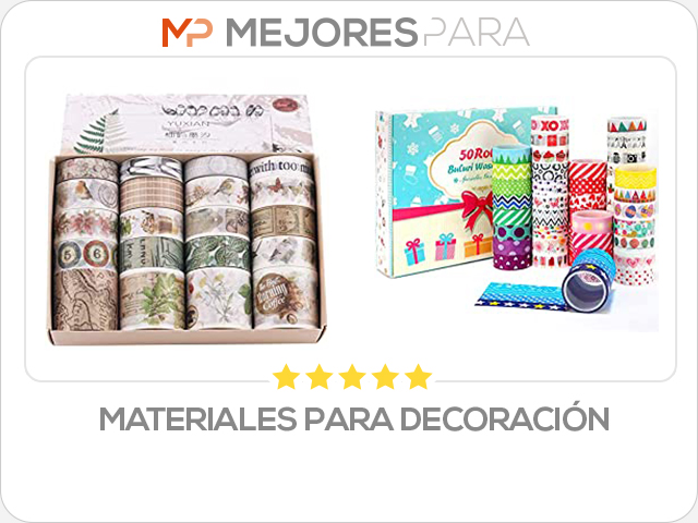 Materiales para decoración