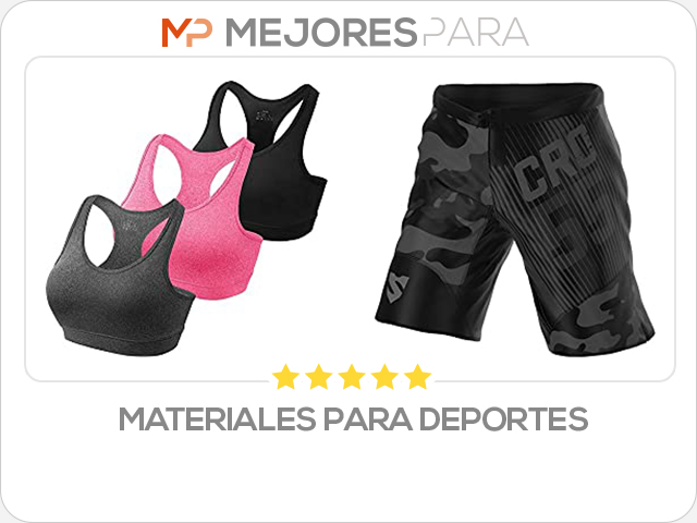 materiales para deportes