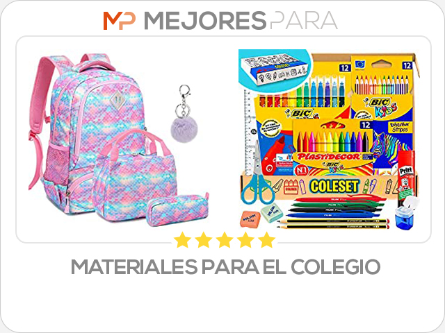 materiales para el colegio