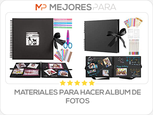 materiales para hacer album de fotos