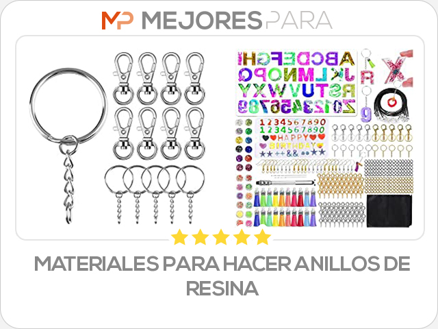 materiales para hacer anillos de resina