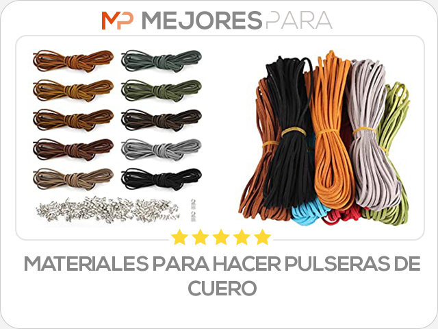 materiales para hacer pulseras de cuero