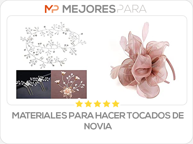 materiales para hacer tocados de novia