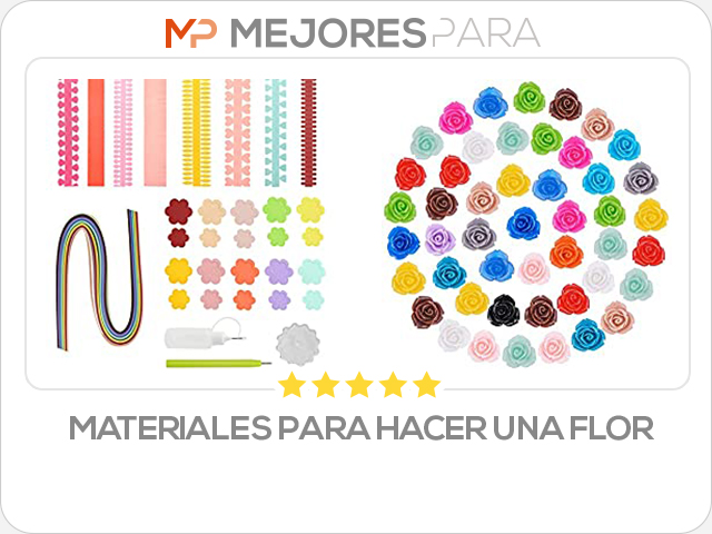 materiales para hacer una flor