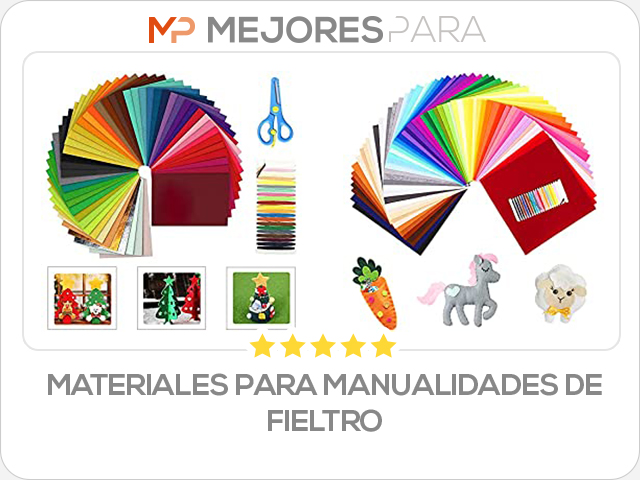 materiales para manualidades de fieltro