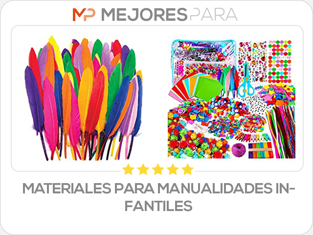 materiales para manualidades infantiles