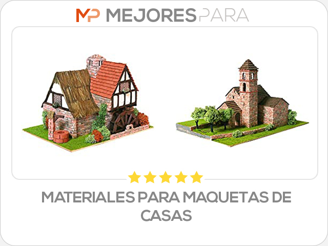 materiales para maquetas de casas