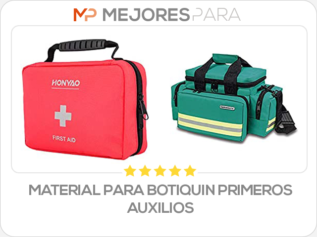 material para botiquin primeros auxilios