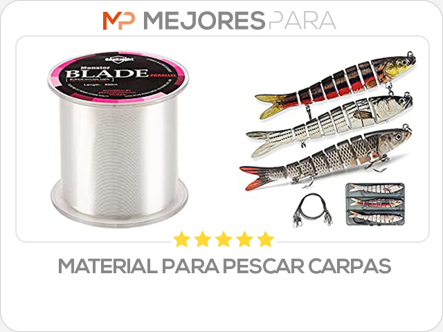 material para pescar carpas