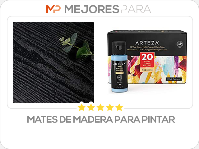 mates de madera para pintar