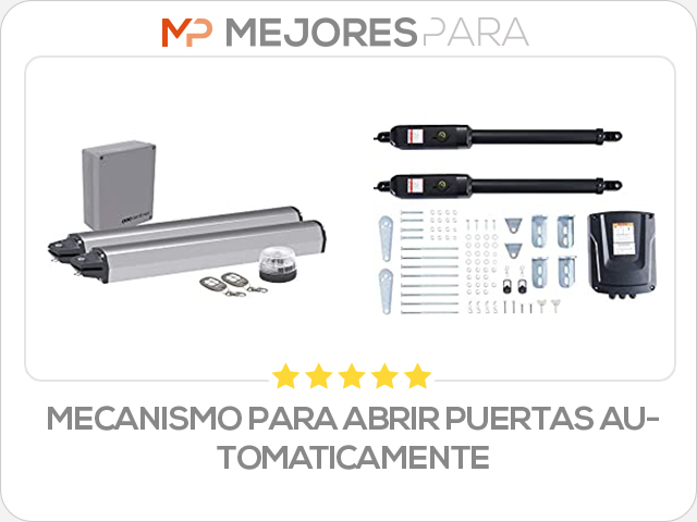 mecanismo para abrir puertas automaticamente