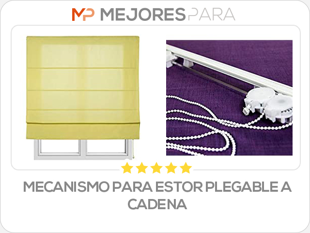 mecanismo para estor plegable a cadena