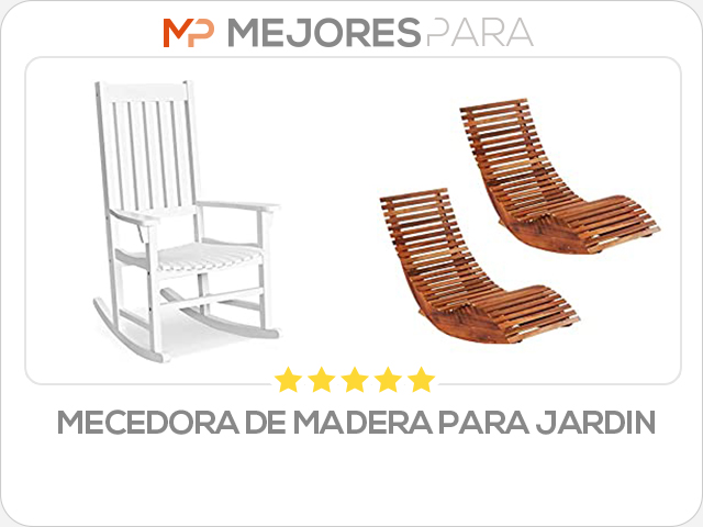 mecedora de madera para jardin