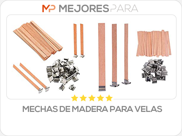 mechas de madera para velas