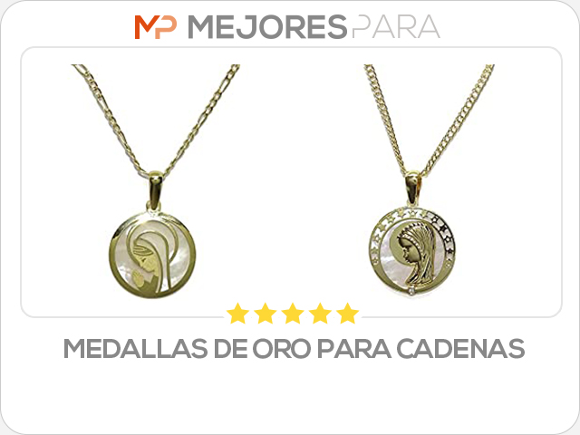 medallas de oro para cadenas