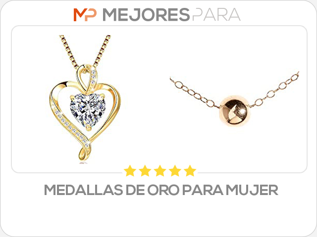 medallas de oro para mujer