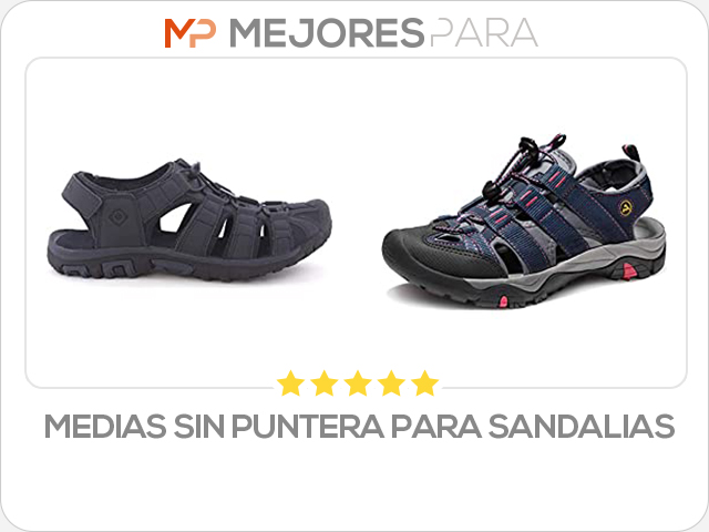 medias sin puntera para sandalias