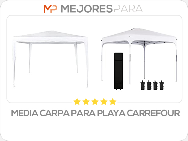 media carpa para playa carrefour