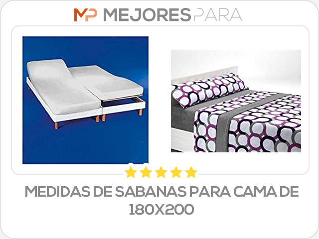 medidas de sabanas para cama de 180x200