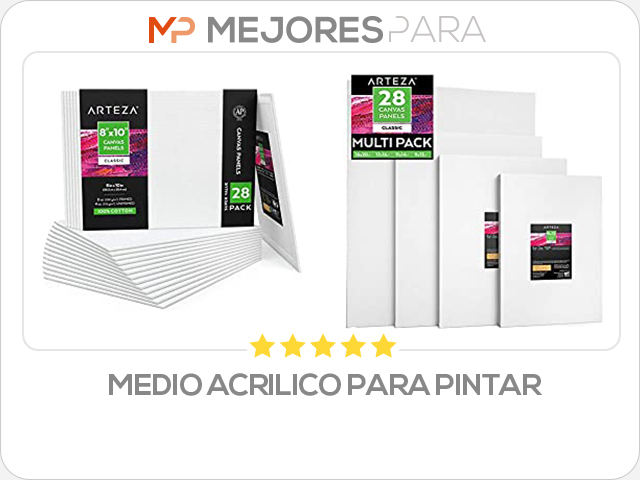 medio acrilico para pintar