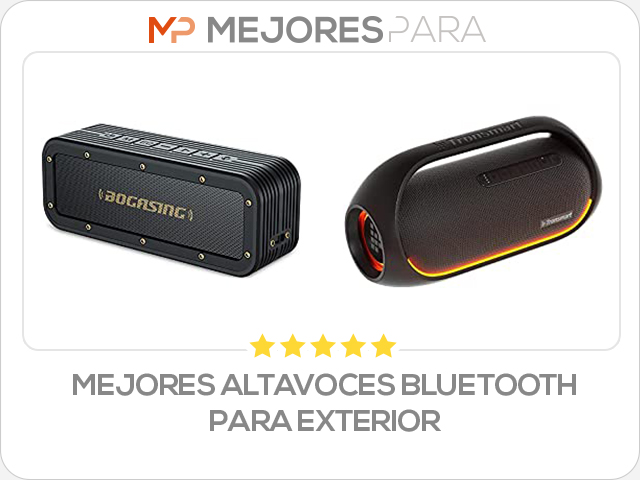 mejores altavoces bluetooth para exterior