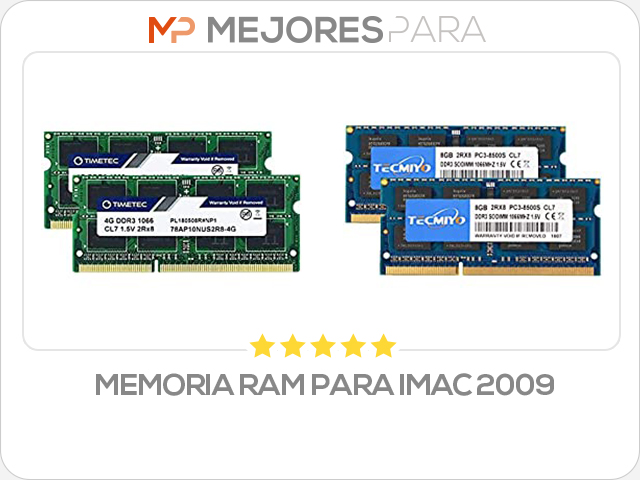 memoria ram para imac 2009