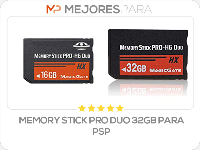 memory stick pro duo 32gb para psp