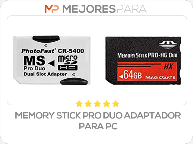 memory stick pro duo adaptador para pc