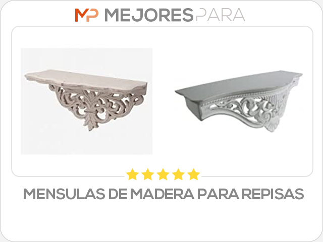 mensulas de madera para repisas