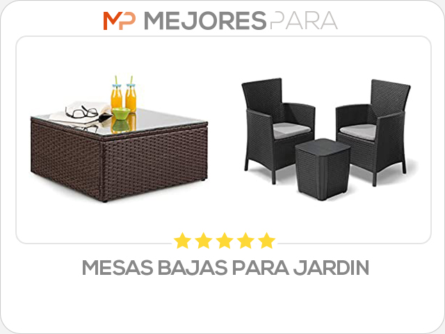 mesas bajas para jardin