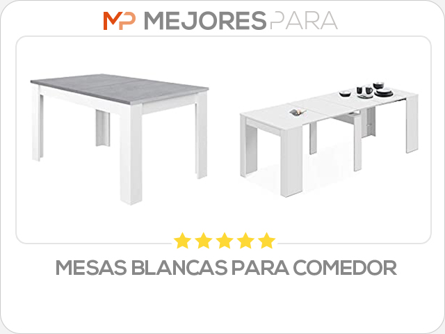 mesas blancas para comedor