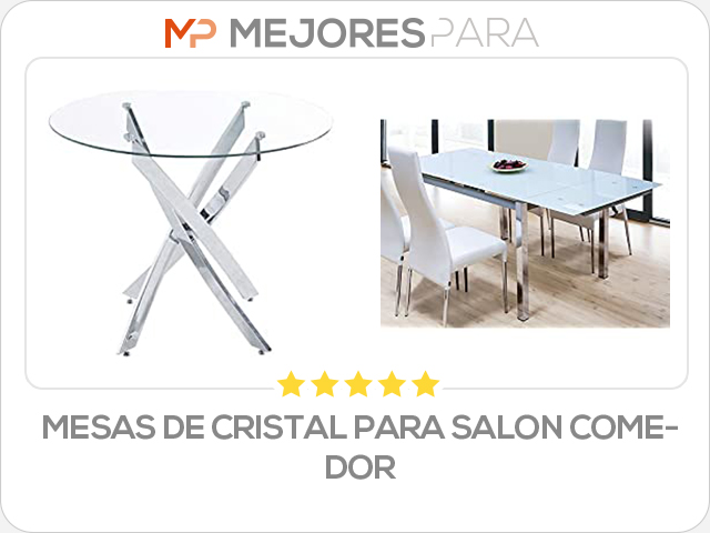 mesas de cristal para salon comedor