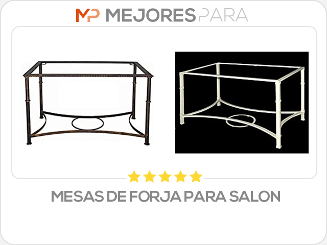 mesas de forja para salon