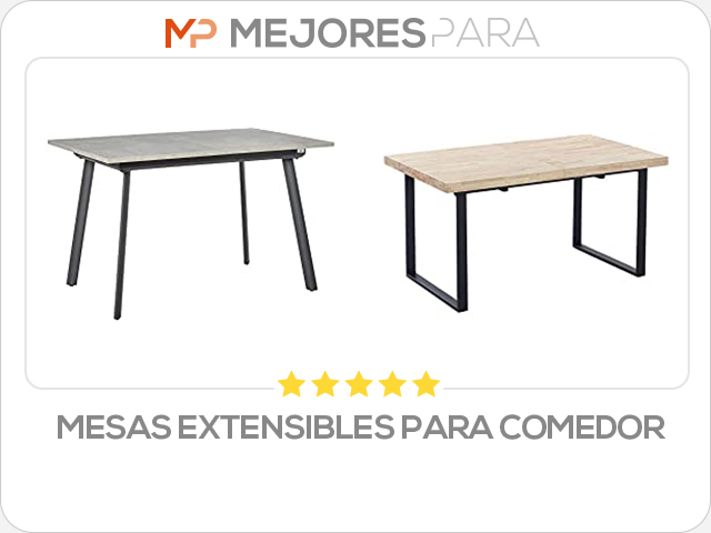 mesas extensibles para comedor