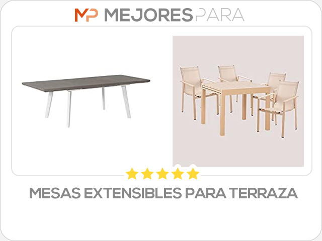 mesas extensibles para terraza