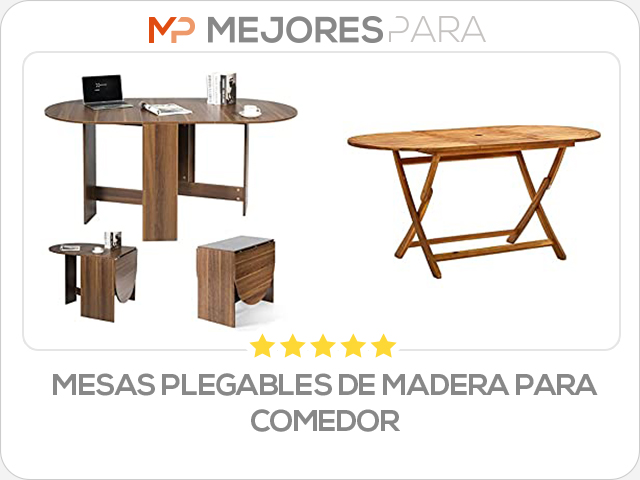 mesas plegables de madera para comedor