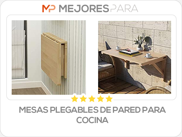 mesas plegables de pared para cocina