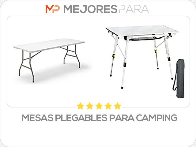 mesas plegables para camping