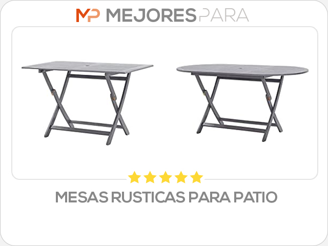 mesas rusticas para patio