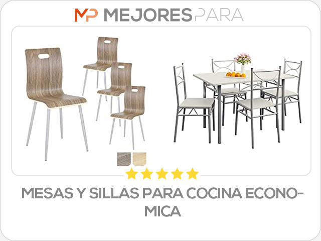 mesas y sillas para cocina economica