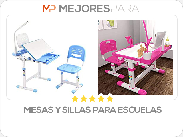 mesas y sillas para escuelas