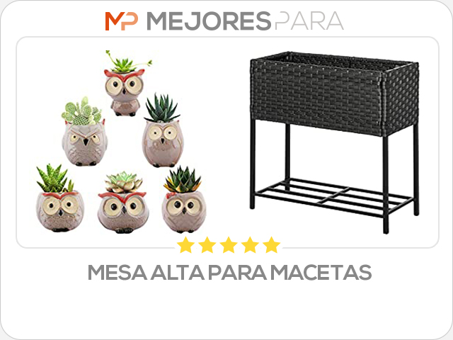 mesa alta para macetas