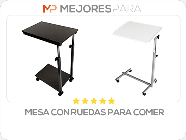 mesa con ruedas para comer