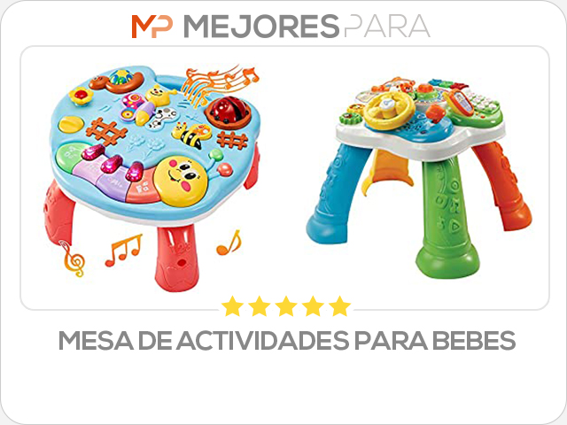 mesa de actividades para bebes