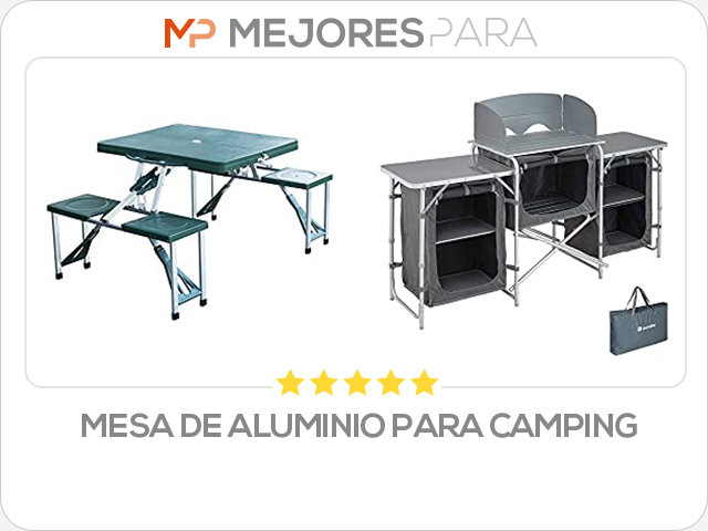 mesa de aluminio para camping