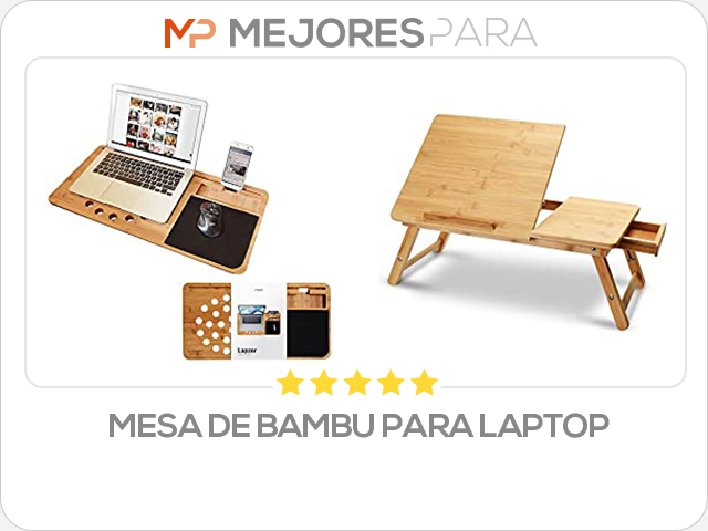 mesa de bambu para laptop